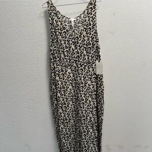 Leith Leopard Print Sleeveless romper